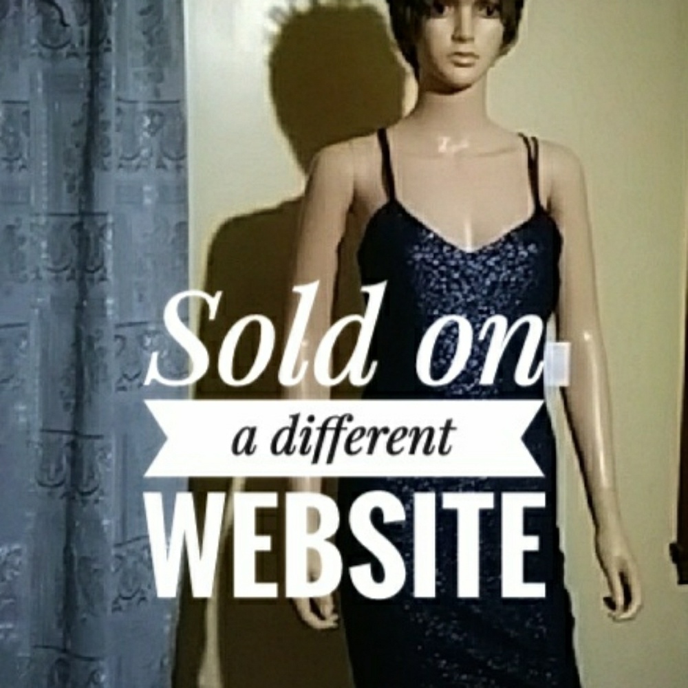 Beautiful navy blue sparkling dress - Picture 1 of 4
